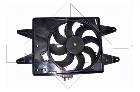 Вентилятор радіатора Fiat Doblo 1.9D 01- (з дифузором) NRF 47430 (фото 1)