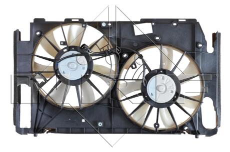 Вентилятор радіатора (з корпусом) TOYOTA PREVIA II, PREVIA III, RAV 4 III, RAV 4 IV 2.0D-3.5 03.01- NRF 47584