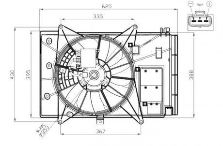 Вентилятор радиатора NRF 47949