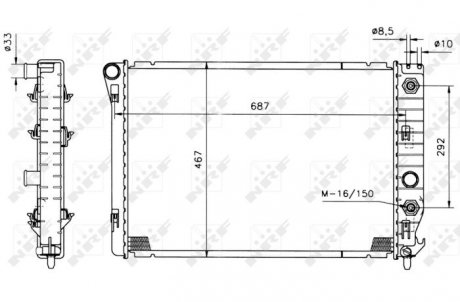 Радиатор NRF 50215