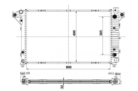 Радіатор NRF 50248