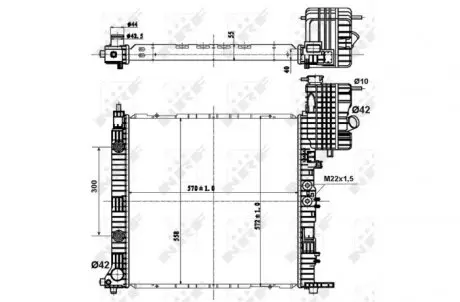 Радиатор NRF 50581
