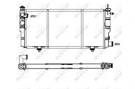 Радиатор, охлаждение двигателя NRF 507120