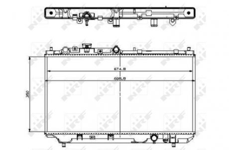 Радиатор NRF 509512