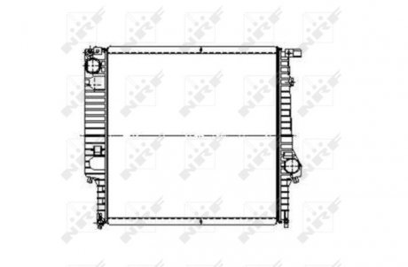 Радіатор, охолодження двигуна NRF 509626