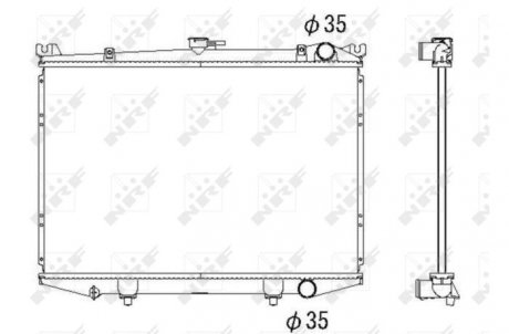 Радиатор NRF 516842