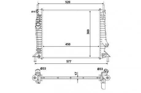 Радиатор NRF 53028