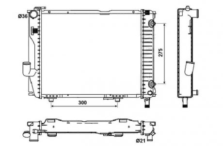 Радиатор NRF 53030 (фото 1)