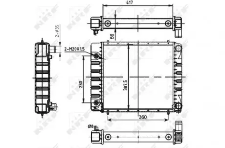 Радиатор NRF 53149