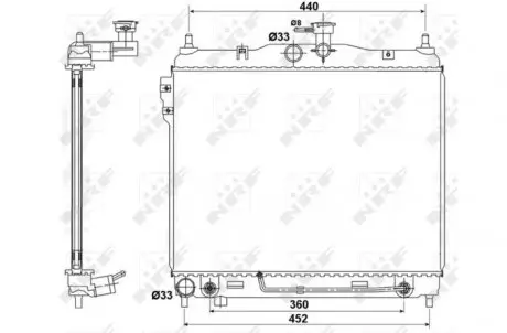 Радиатор NRF 53173
