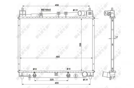 Радиатор NRF 53212