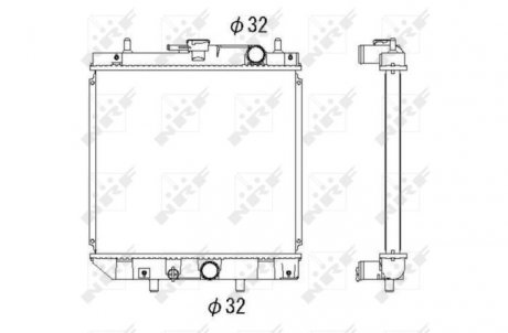 Радиатор, охлаждение двигателя NRF 53276 (фото 1)