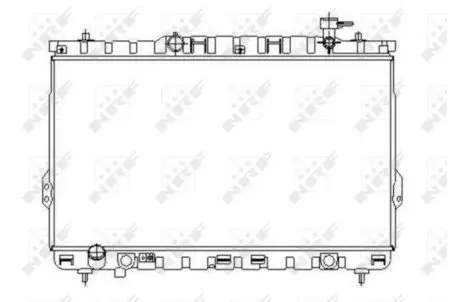 Радіатор, охолодження двигуна NRF 53357