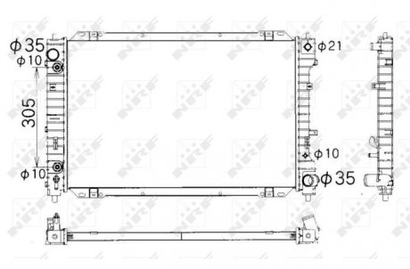 Радиатор NRF 53378