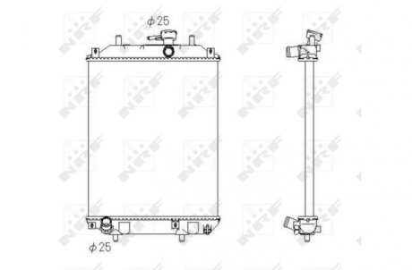 Радиатор, охлаждение двигателя NRF 53413