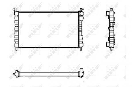 Радиатор, охлаждение двигателя NRF 53600