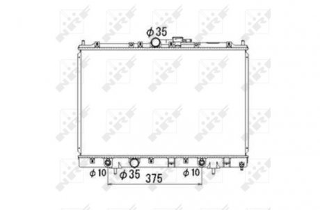 Радіатор, охолодження двигуна NRF 53686 (фото 1)