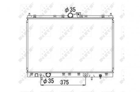 Радіатор, охолодження двигуна NRF 53690
