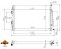 Радіатор охолодження Renault Megane II 1.9-2.0 dCi 02- NRF 53843A (фото 5)