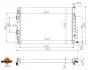 Радіатор охолодження Renault Megane II 1.9-2.0 dCi 02- NRF 53843A (фото 5)