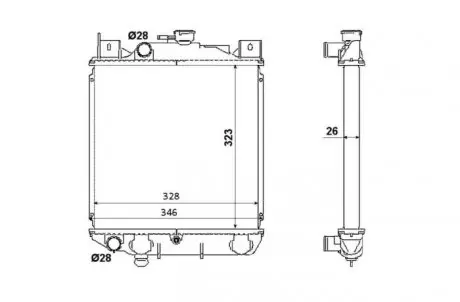 Радиатор NRF 53881
