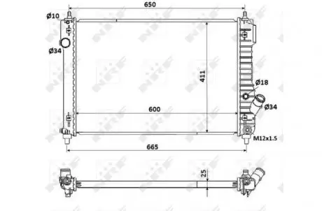 Радиатор NRF 53903