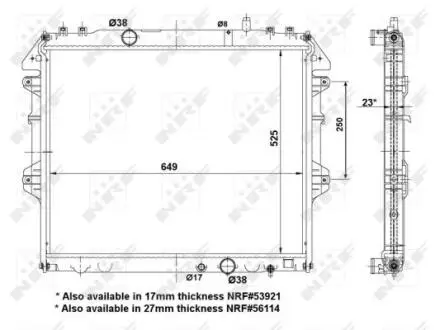Автозапчасть NRF 53921A