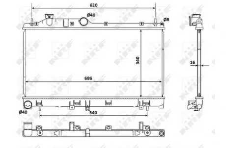 Радиатор NRF 53929