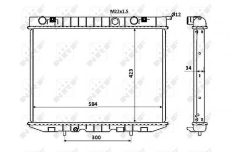 Радиатор NRF 53940