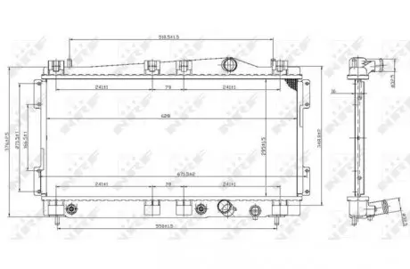 Радиатор NRF 53955