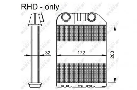 Радиатор печка NRF 54286