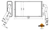Радіатор пічки Ford Transit 2.2 TDCi 06-14 NRF 54433 (фото 1)