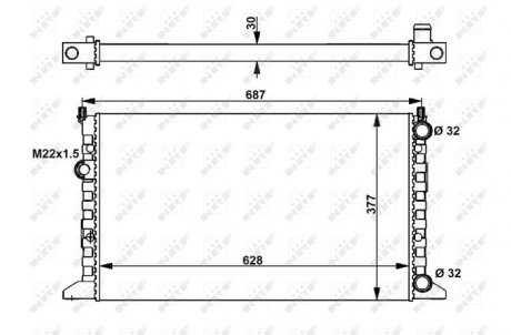 Радиатор NRF 54657