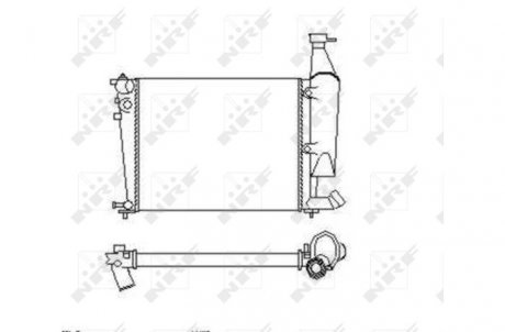Радіатор, охолодження двигуна NRF 54676