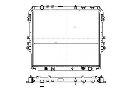 Радиатор двигателя (АКПП) NRF 550032