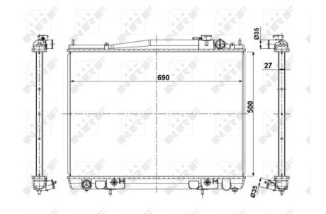 Автозапчасть NRF 56088
