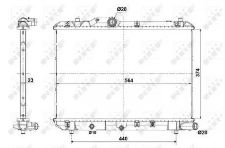 Радиатор NRF 56101
