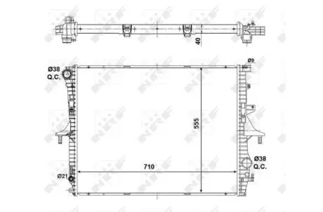 Автозапчасть NRF 56124