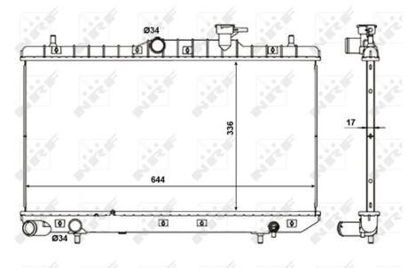 Автозапчасть NRF 56155