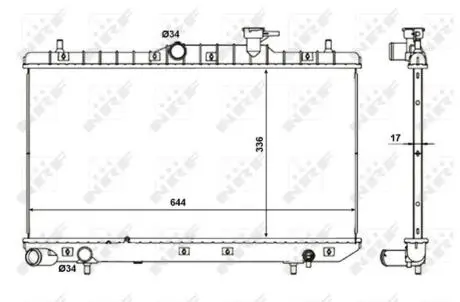 Автозапчасть NRF 56155