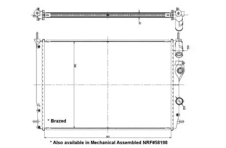 Автозапчасть NRF 56158