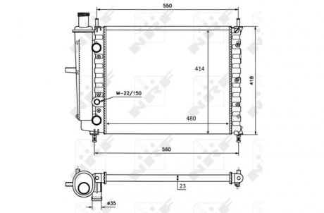 Радиатор NRF 58016