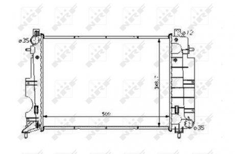 Радиатор, охлаждение двигателя NRF 58108