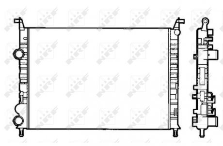 Радіатор охолодження Fiat Palio/Siena/Strada 1.2-1.6 01- NRF 58195 (фото 1)