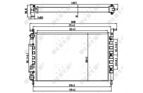 Радиатор NRF 58219