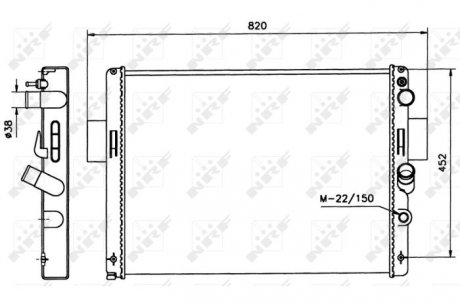 Радиатор NRF 58243