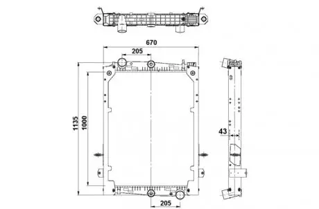 Радиатор NRF 58280