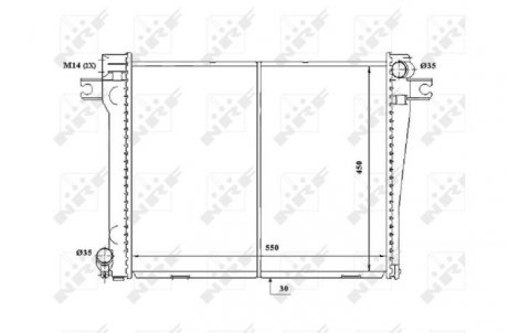 Радіатор NRF 58338 (фото 1)