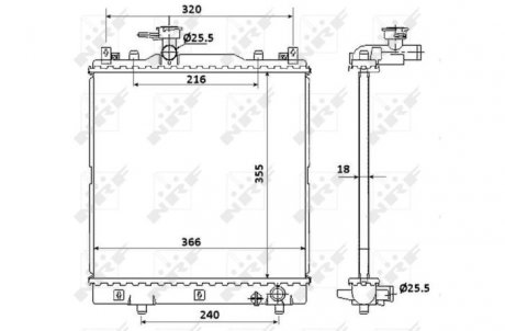 Радиатор NRF 58353