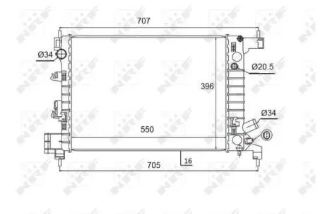 Автозапчасть NRF 58504